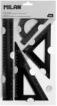 MILAN Set geometrie Shadow Negru MILAN (359801DWZ)