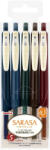 Zebra Pix cu gel 0.5 mm Zebra Sarasa Clip Gel Vintage 1, 5/set 69420 (PGE115)