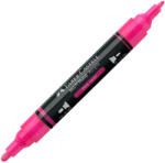 Faber-Castell Marker acrilic multimark cul. 253 roz neon Faber-castell - Set 5 (FC185953)