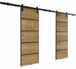  Falra szerelhető tolóajtó AURA DUO PLUS - 212 - tölgy craft arany