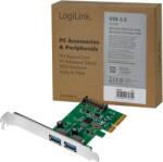 LogiLink Adaptor PCI-Express Logilink PC0080, PCI-Express - 2x USB-A (PC0080)