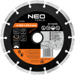 NEO Disc de taiere diamantat 200x25, 4 mm, segmentat (57870) Disc de taiere