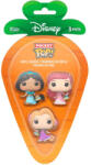 Funko 3 Pack Carrot Pocket Pop Princess Jasmine Rapunzel Ariel Figurina