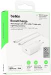 Belkin 25w Boostcharge Wall Charger With Pps + Usb-c Cable With Lightining Connector Strap 1m