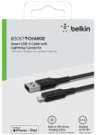 Belkin Smart Led Usb-a To Lightning Cable, Black