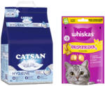 CATSAN 18l Catsan Hygiene plus macskaalom+60g Whiskas Temptations ropogós falatok csirke & sajt macskasnack ingyen
