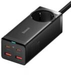 Baseus PSZM000401 GaN3 Pro 100W 2xUSB/2xUSB C/AC fekete töltő (PSZM000401)