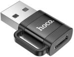 hoco. adapter USB - Type-C aljzat, OTG, FEKETE (UA31D_B)