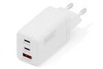 ASSMANN USB-A, 2xUSB-C GaN hálózati töltő 67W fehér (DA-10303) (DA-10303)