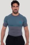 GymBeam OG1 varrásmentes póló Grey/Blue XL