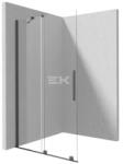 Deante PRIZMA - Zuhanyfal, walk-in, 100 cm - csúsztatható - titanium - KTJ_D30R