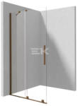 Deante PRIZMA - Zuhanyfal, walk-in, 80 cm - csúsztatható - szálcsiszolt bronz - KTJ_C38R (KTJ_C38R)