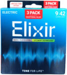Elixir Optiweb 09-42 3 Pack - Pachet 3 Seturi Corzi Chitara Electrica (3313216571)