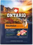 ONTARIO Krmivo Ontario Mini & Medium Weight Control Turkey & Brown Rice 2, 25kg