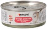 ONTARIO Kitten konzerv csirkedarabok garnélával 95g