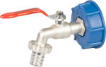 Strend Pro Készlet Strend Pro, 3/4"-os szelep + 60 mm-es műanyag szűkítő + 1"-os kifolyó, IBC tartályhoz, Horga (STP01257101)