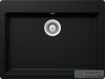 SCHOCK Galaxy N-100L konyhai mosogatótálca CRISTADUR® Puro 700 x 530 mm, gránit kompozit, intenzív fekete GAXN100LPURO (GAXN100LPURO)