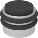 KWS padló- és fali ajtóütköző 2053 gumi fekete átmérő 42 mm nemesacél matt (SCH-102283769)