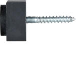 Halcö HALCÖ fali ajtóütköző 30 x 30 mm acél horganyzott fekete passzivált (SCH-102203918)
