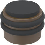 KWS padló- és fali ajtóütköző 2053gumi fekete átmérő42mm alu sötétbarna eloxált (SCH-102283767)