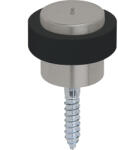Grundmann Ajtóütköző WG átmérő 48 mm magasság 38mm gumigyűrű ütköző szat. nemesacél (SCH-102283670)