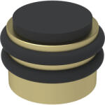 KWS padló- és fali ajtóütköző 2053 gumi fekete átmérő 42 mm sárgaréz matt (SCH-102283768)