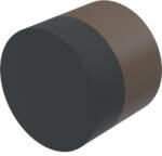 KWS fali ajtóütköző 2068 átmérő 30 mm hossz 25 mm alumínium sötétbarna eloxált (SCH-102283854)