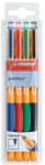 STABILO Rollertoll zselés készlet 0, 5mm, STABILO PointVisco, 4 klf. szín (RR42392)