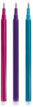 Faber-Castell Rollertoll betét 0, 7mm radírozható állatos tollhoz Faber-Castell 3db/bliszter pink, lila, türkíz (RR68418)