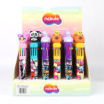 Nebulo Golyóstoll 10színű, funny animals, 30 db/display Nebulo (RR61031)