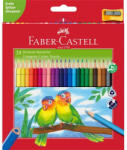 Faber-Castell Színes ceruza készlet háromszögletű + hegyező Junior papagáj Faber-Castell 24klf. szín (RR68132)