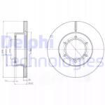 Delphi BG2495 féktárcsa (1db)