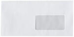 Bluering Boríték LC6/5 szilikonos bélésnyomott jobb ablakos 45x90mm 114x229mm J28A20 Bluering® fehér (RR36906)