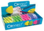 Connect Radír Connect háromszögletű 24 db/kínáló doboz színes (sárga, zöld, rózsa, kék) (RR107028)