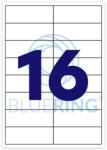 BLUERING Etikett címke, 105x35mm, 100 lap, 16 címke/lap Bluering® (RRETIK10535)