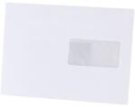 Bluering Boríték LC/5 szilikonos bélésnyomott jobb ablakos 45x90mm 162x229mm J20A60 Bluering® fehér (RRBORLC5SZILI4590)