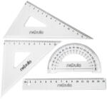 Nebulo Vonalzókészlet, 15 cm egyenes vonalzó, szögmérő, 45° 13 cm és 60° 18 cm háromszög vonalzó, 4 db/bliszter Educa (RR53867)
