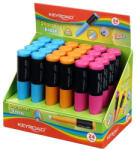 Keyroad Hegyező 1 lyukú radírral 24 db/display Keyroad 2 in 1 vegyes színek (RR38389)