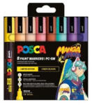 uni Dekormarker 1, 8-2, 5mm, Uni Posca PC-5M 8 db-os Manga készlet (RR65297)