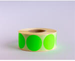  Etikett címke, 38mm, körcímke tekercses, 1000 címke/tekercs fluo zöld (RR67719)