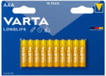 VARTA Elem AAA mikro LR03 Longlife 10 db/csomag, Varta (RR47720)