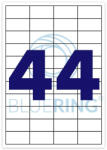 BLUERING Etikett címke, 48, 5x25, 4mm, 100 lap, 44 címke/lap Bluering® (RRBRET133)