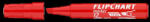 ICO Flipchart marker vízbázisú 1-4mm, vágott Artip 12 piros (RR9580002004)