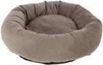 Kerbl Velvet macskaágy - szürkésbarna, ø 50 cm, magasság 15 cm