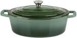 Wagner Home Alpina öntöttvas lábas fedővel 33 cm - zöld, nagy méretű főzőedény (WH-ALPINA-ONTOTTVAS-LABAS-FEDOVEL-33-CM-ZOLD-NAGY-MERETU-FOZOEDENY)