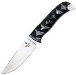 Muela Husky Limited Edition 10M. DX damaszk kés, fekete 3D Micarta markolattal