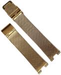  Brățară Metalică Aurie / Argintie - Centered Notched Strap - 20 mm exterior / 9 mm crestătură - Pentru ceasuri cu urechiușe speciale (WZ5568)