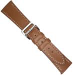 ArtIn Curea Ceas Piele Naturală Două Straturi - Maro - Quick Release - 22 mm Telescop / 14 mm Cataramă (WZ5575)