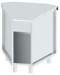 INFRICO Dulapior tip bufet de colt INFRICO SSAA45, latime 88 cm, inox (INFRICO SSAA45) Bufet
