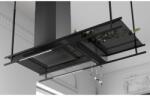 Airforce HOTA PENTRU INSULA DE BUCATARIE AIRFORCE FRAME, 180x60 CM, INOX / NEGRU MAT (BUCATARIE AIRFORCE FRAME) Hota